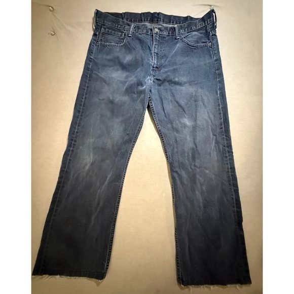 Levi's Selvedge Jeans Mens 38 Blue‎ Denim Dark Straight Pocketed Selvage 38X29.